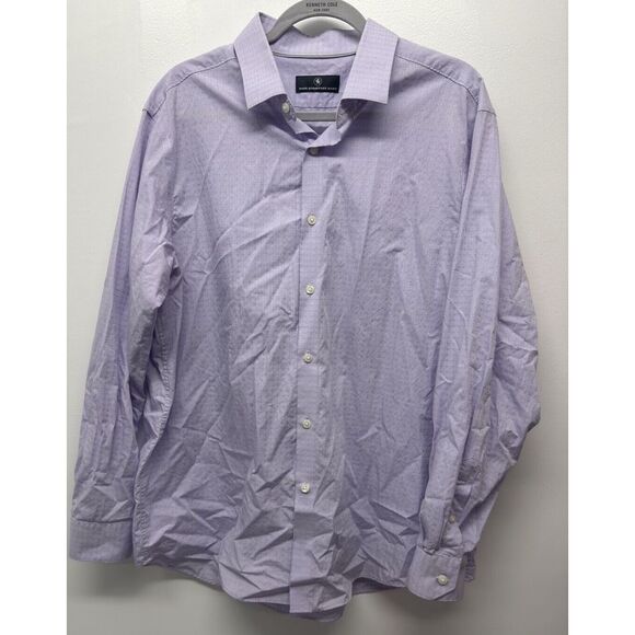 Hart Schaffer Marx Men's‎ XL Classic Fit Long Sleeve Casual Lavender Shirt. #34 - Picture 1 of 5